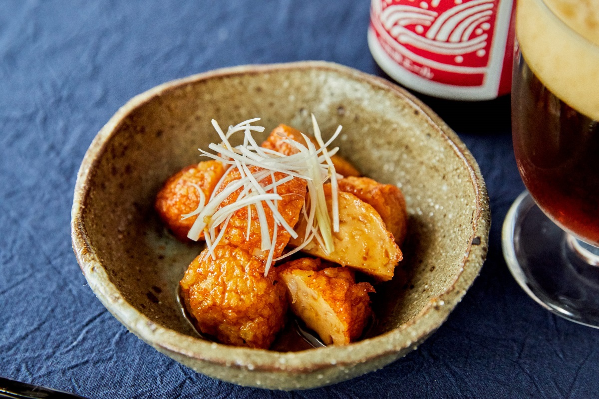 「ピリ辛軟骨」の甘辛ネギ