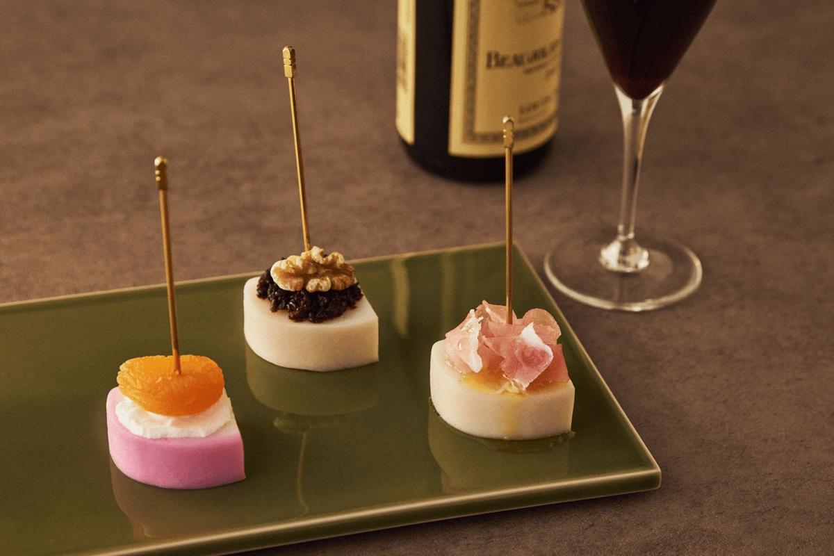 赤ワインに合う板わさ3種