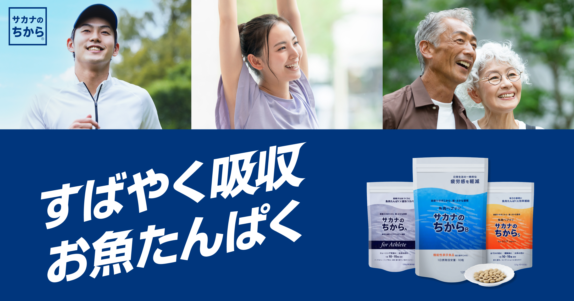 サカナのちからA for アスリート 120g サカナのちからB 120g 楽天市場】《送料無料》サカナのちから A for アスリート 120g