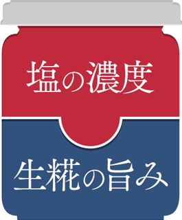 塩の濃度 生糀の旨み